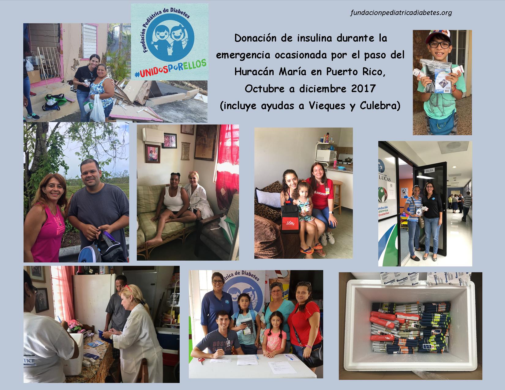 Donación de insulina luego del Huracán María